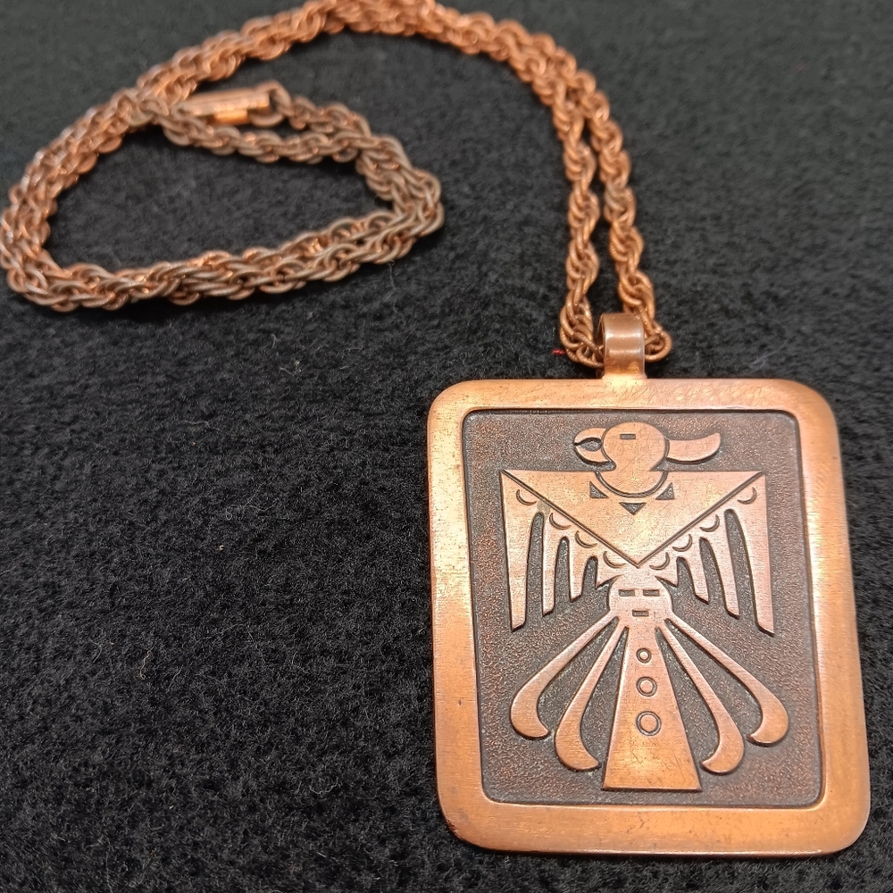 Bell Trading Copper Thunderbird Pendant- Solid Copper Vintage
